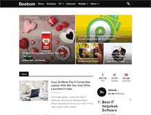 Tablet Screenshot of beebom.com